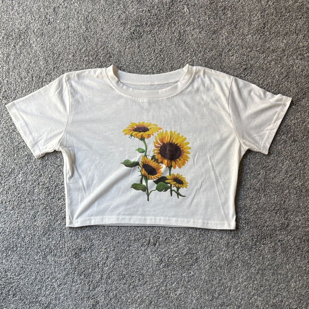 Sunflower Crop Top